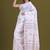 Ethnic motifs woven design pure linen saree