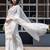 White & gold-toned zari pure cotton solid saree