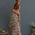 Floral printed pure cotton saree