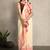 Cream-coloured & red woven design pure cotton jamdani saree
