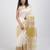 Zari linen blend saree
