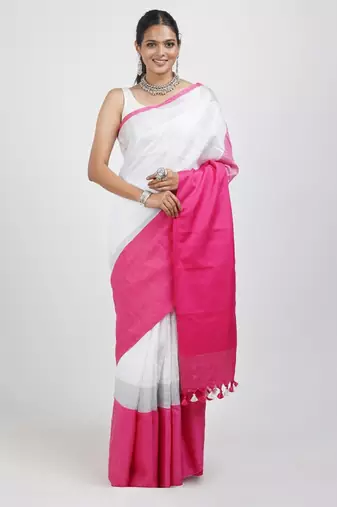 Colourblocked saree
