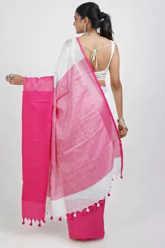 Colourblocked saree