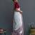 White & maroon ethnic motifs printed pure cotton saree