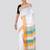 Woven design cotton blend saree