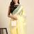 Striped poly georgette ready to wear saree