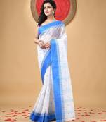 Phulkari pure cotton taant saree