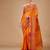 Ikkat woven design pure cotton taant saree