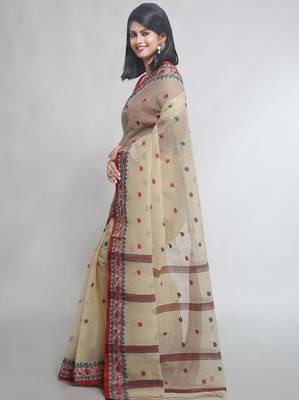 Woven pure cotton taant saree 2