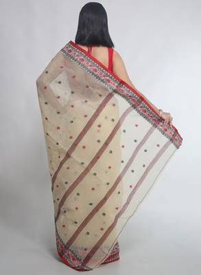 Woven pure cotton taant saree 3