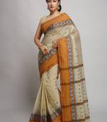Ethnic motif pure cotton taant saree