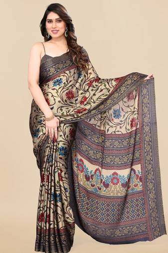 Floral printed saree