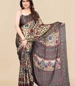 Floral printed saree