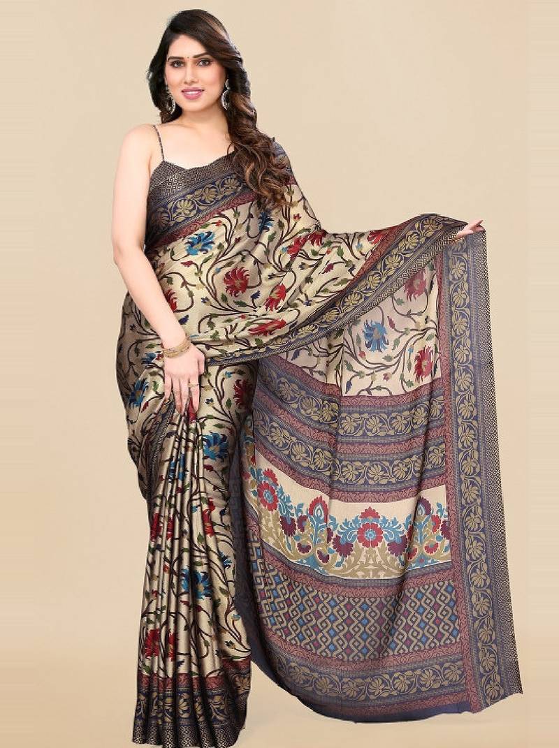 Floral printed saree