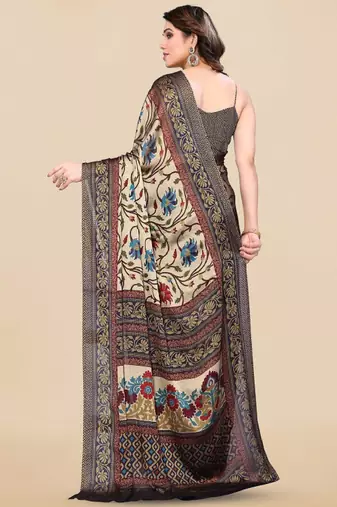 Floral printed saree