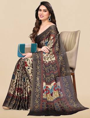 Floral printed saree 3