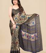 Floral printed saree