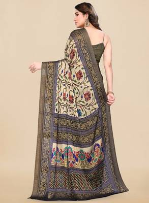 Floral printed saree 2