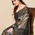 Floral printed saree