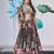 BLACK CHINNON SILK DIGITAL PRINT & ZARI DORI EMBROIDERED STITCHED LEHENGA CHOLI