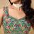 TURQUOISE SEQUINS & THREAD EMBROIDERED GEORGETTE STITCHED LEHENGA CHOLI