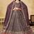 LIGHT PURPLE SEQUINS & THREAD EMBROIDERED GEORGETTE STITCHED LEHENGA CHOLI