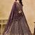 LIGHT PURPLE SEQUINS & THREAD EMBROIDERED GEORGETTE STITCHED LEHENGA CHOLI