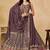LIGHT PURPLE SEQUINS & THREAD EMBROIDERED GEORGETTE STITCHED LEHENGA CHOLI