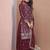 maroon readymade ladies designer natural crep ,sharara suit with dupatta 