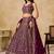 MAROON SEQUINS & THREAD EMBROIDERED GEORGETTE STITCHED LEHENGA CHOLI