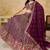 MAROON SEQUINS & THREAD EMBROIDERED GEORGETTE STITCHED LEHENGA CHOLI