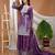 purple natural crepe heavy embroidered salwar suit with dupatta for women's