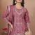 elegant mauve crepe sequins embroidered palazzo suit festive wear for women's