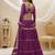 PURPLE LEHRIYA PRINTED WITH LACE ALL OVER GEORGETTE NAVRATRI STITCHED LEHENGA CHOLI
