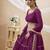 PURPLE LEHRIYA PRINTED WITH LACE ALL OVER GEORGETTE NAVRATRI STITCHED LEHENGA CHOLI