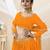 YELLOW LEHRIYA PRINTED WITH LACE ALL OVER GEORGETTE NAVRATRI STITCHED LEHENGA CHOLI