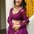 PURPLE ZARI & CODING LACE WORK WITH LEHERIYA PRINTED GEORGETTE NAVRATRI STITCHED LEHENGA CHOLI
