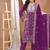women's stylish purple faux georgette embroidered palazzo suit with dupatta 