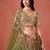 MEHENDI GEORGETTE SEQUINS & ZARI EMBROIDERED STITCHED LEHENGA CHOLI