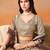 BROWN GEORGETTE SEQUINS & ZARI EMBROIDERED STITCHED LEHENGA CHOLI