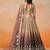 BROWN GEORGETTE SEQUINS & ZARI EMBROIDERED STITCHED LEHENGA CHOLI