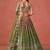MEHENDI GEORGETTE SEQUINS & ZARI EMBROIDERED STITCHED LEHENGA CHOLI