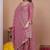 onion pink silk blend  sequin embroidered sharara suit for women's