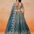 DOVE BLUE GEORGETTE SEQUINS & ZARI EMBROIDERED STITCHED LEHENGA CHOLI