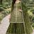mehendi silk blend  sequin embroidered stitched sharara suit with dupatta for women's