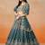 DOVE BLUE GEORGETTE SEQUINS & ZARI EMBROIDERED STITCHED LEHENGA CHOLI