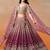 MAROON GEORGETTE SEQUINS & ZARI EMBROIDERED STITCHED LEHENGA CHOLI