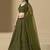 MEHENDI GEORGETTE SEQUINS & THREAD EMBROIDERED STITCHED LEHENGA CHOLI