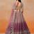 MAROON GEORGETTE SEQUINS & ZARI EMBROIDERED STITCHED LEHENGA CHOLI