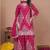 rani pink festival wear embroidery work readymade plazzo suit for women's